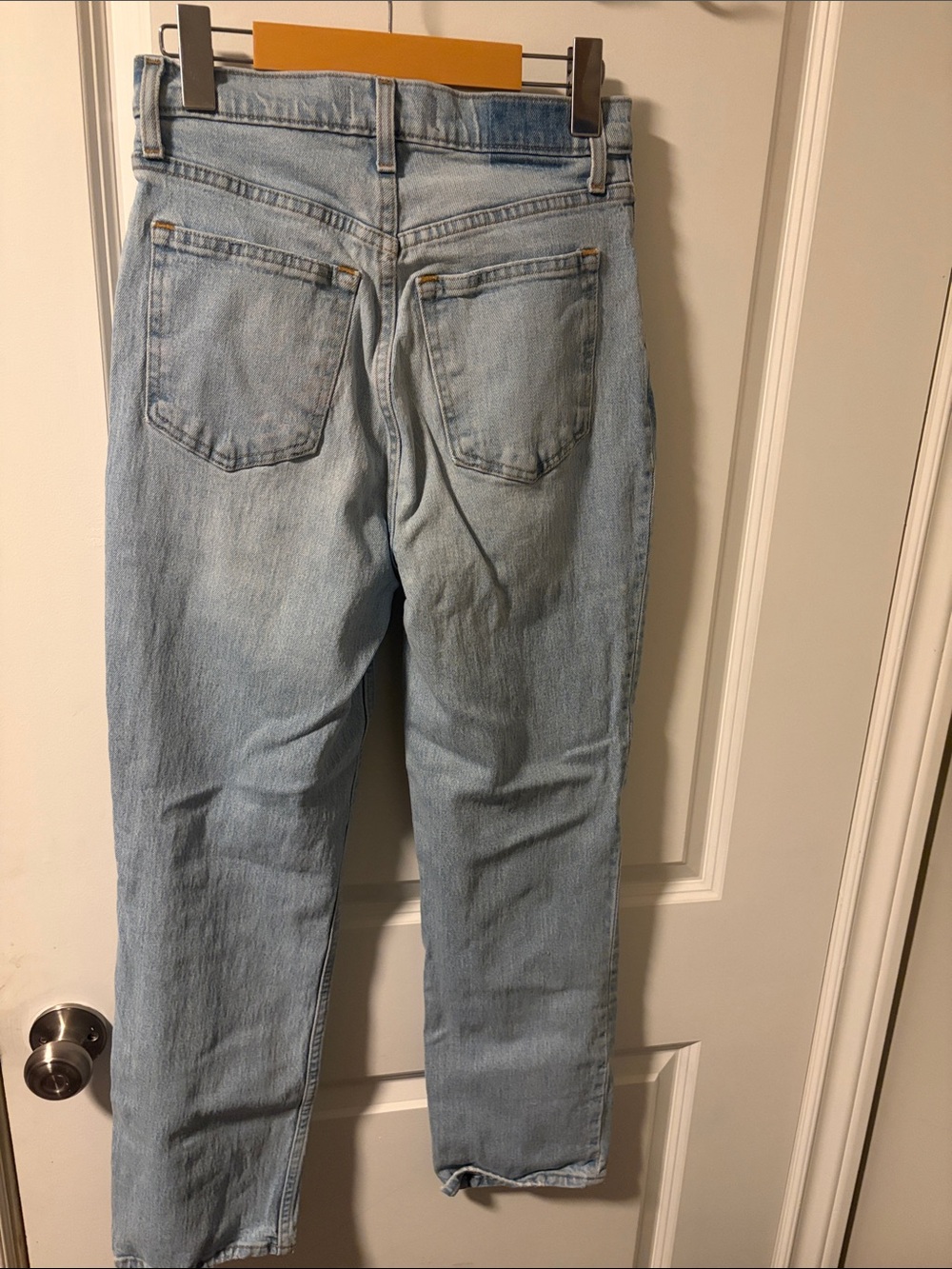 Abercrombie & Fitch Light Blue Distressed Boyfriend Jeans - Picture 3 of 3
